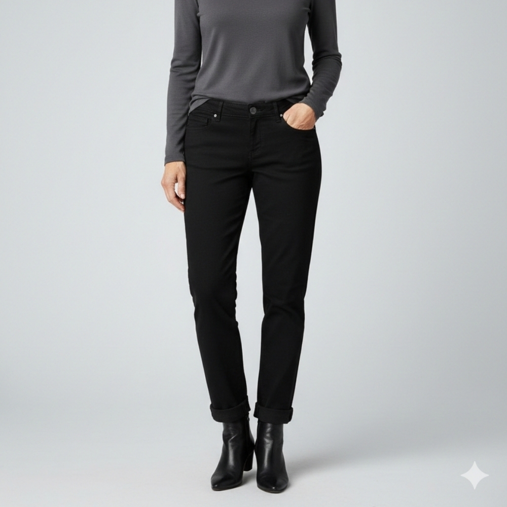 Ashley Classics Black Stretch Skinny Denim Pants 1X